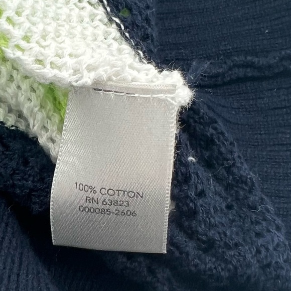 Christopher & Banks Striped Open-Knit Zip Hoodie – Size L – 100% Cotton – NWT - Picture 9 of 11